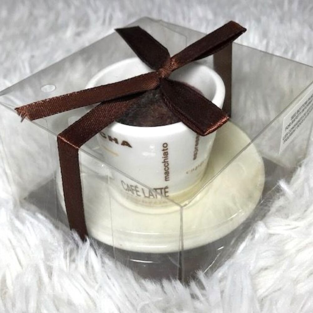 Mini Cafe Latte Cappuccino Mocha Macchiato Expresso Americano Cup/Saucer Candle